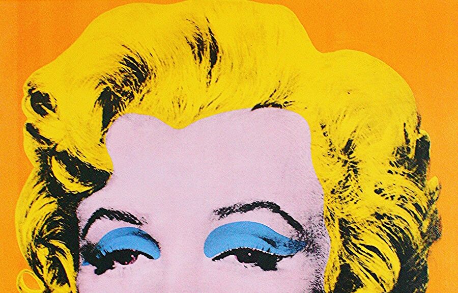 Illustration reproduction Orange Marilyn