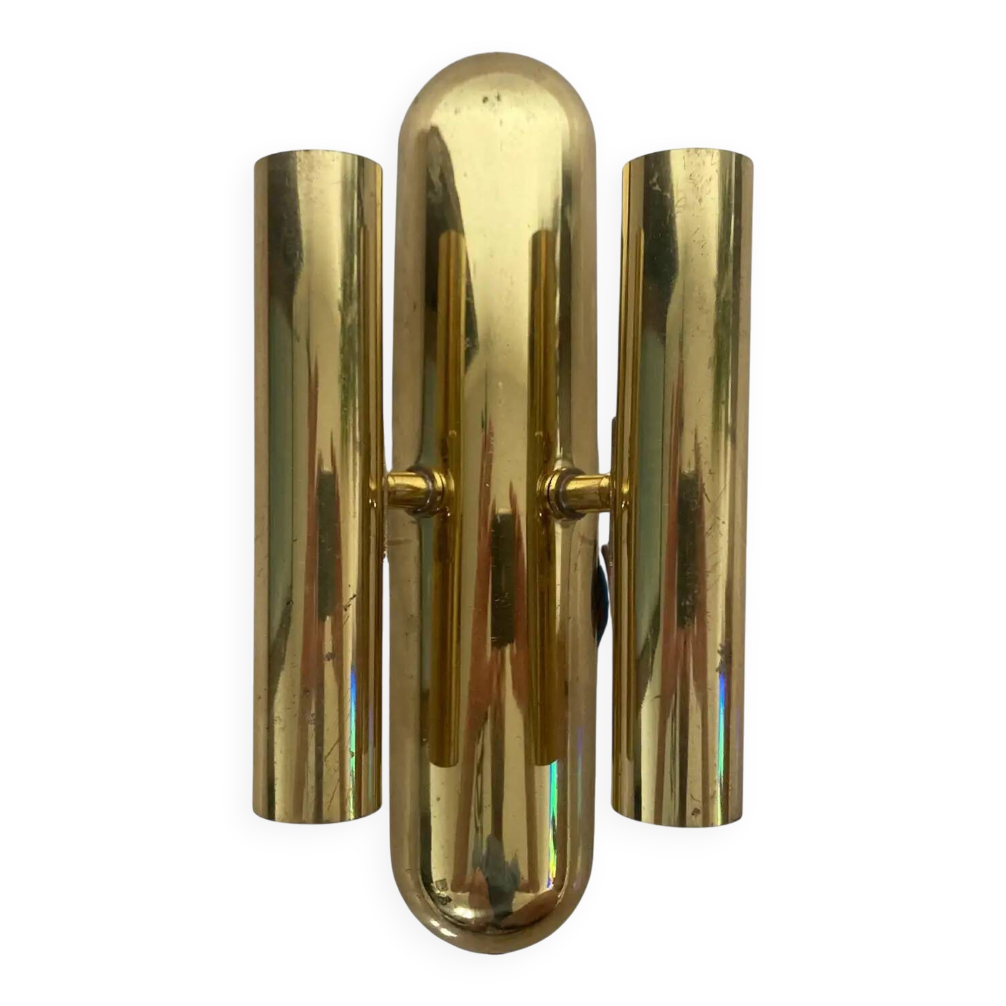 Design mid-century wall brass wall lamp, around 1970s