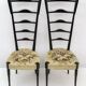 Pair of Chiavari Mid-Century Modern Italian High Back Chair
