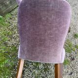 2 vintage velvet armchairs