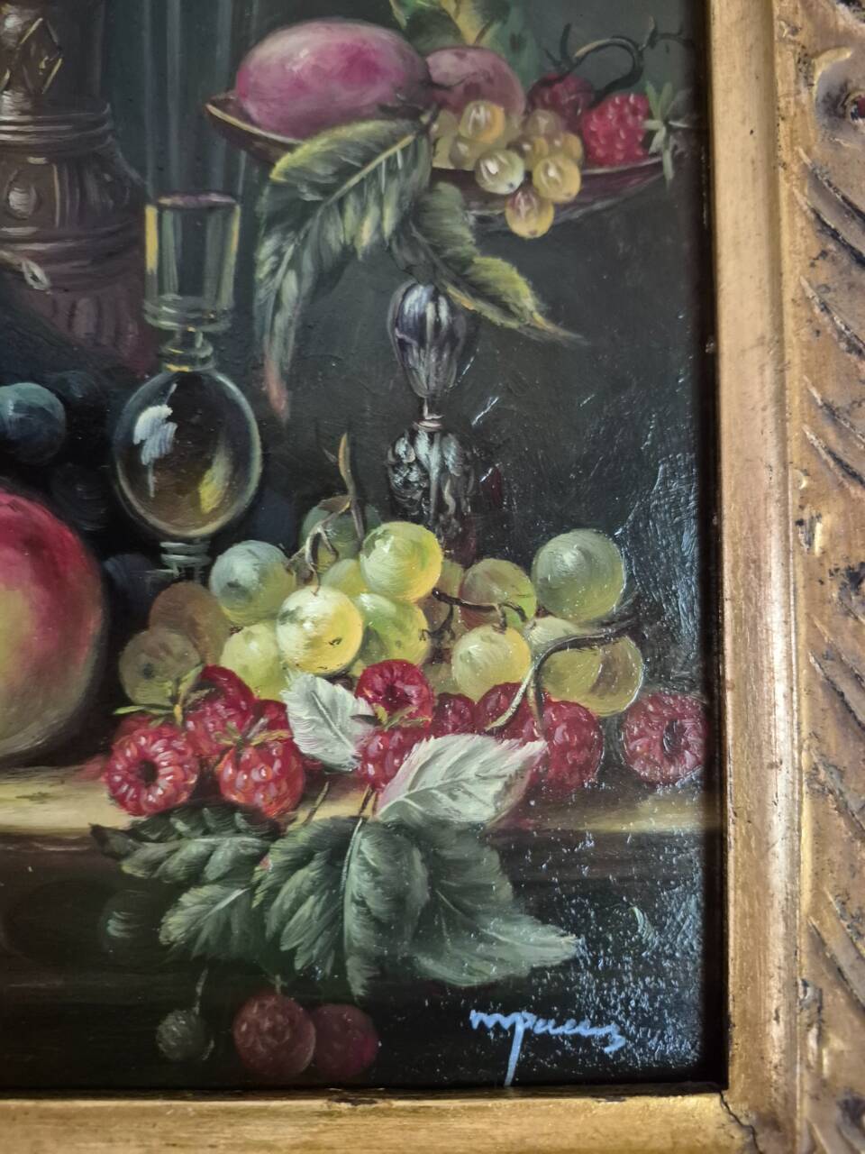 oil painting on panel still life