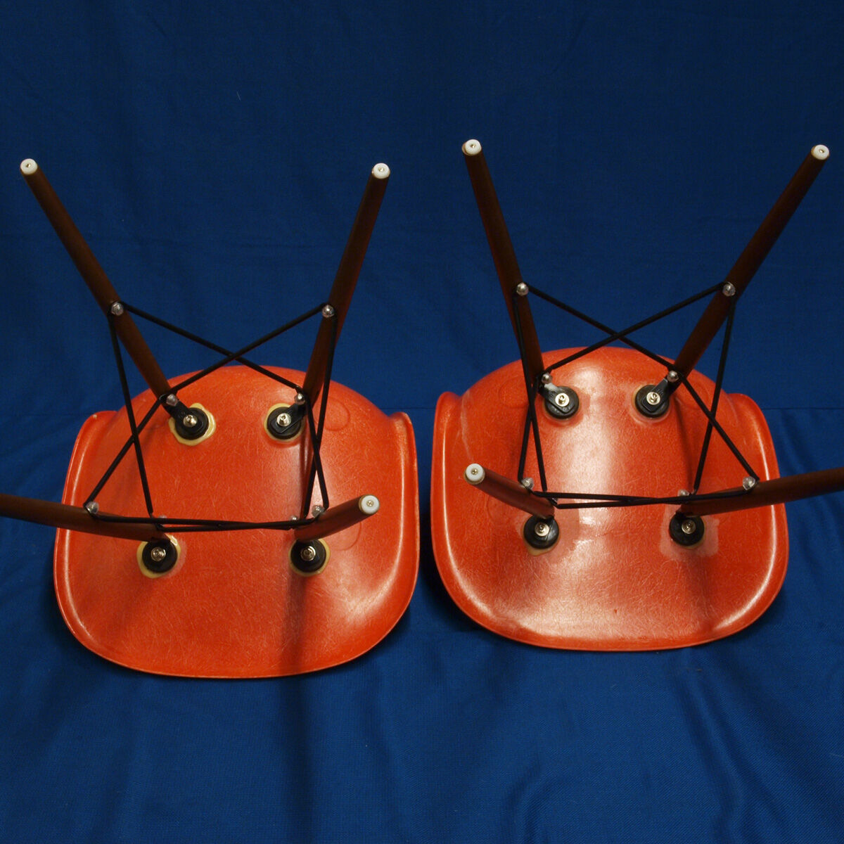 Pair of DSW chairs by Charles and Ray Eames for Herman Miller