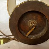 Lampe  à poser en bois peint vintage