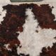 Rug, Large cowhide with fairly long hair - Vintage 70's Tannerie Barjols