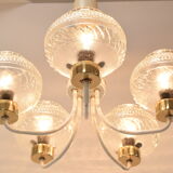 Mid-century chandelier by instala jilove u decina,1970's.