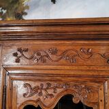 Small Louis XIV style oak bookcase, 19th century