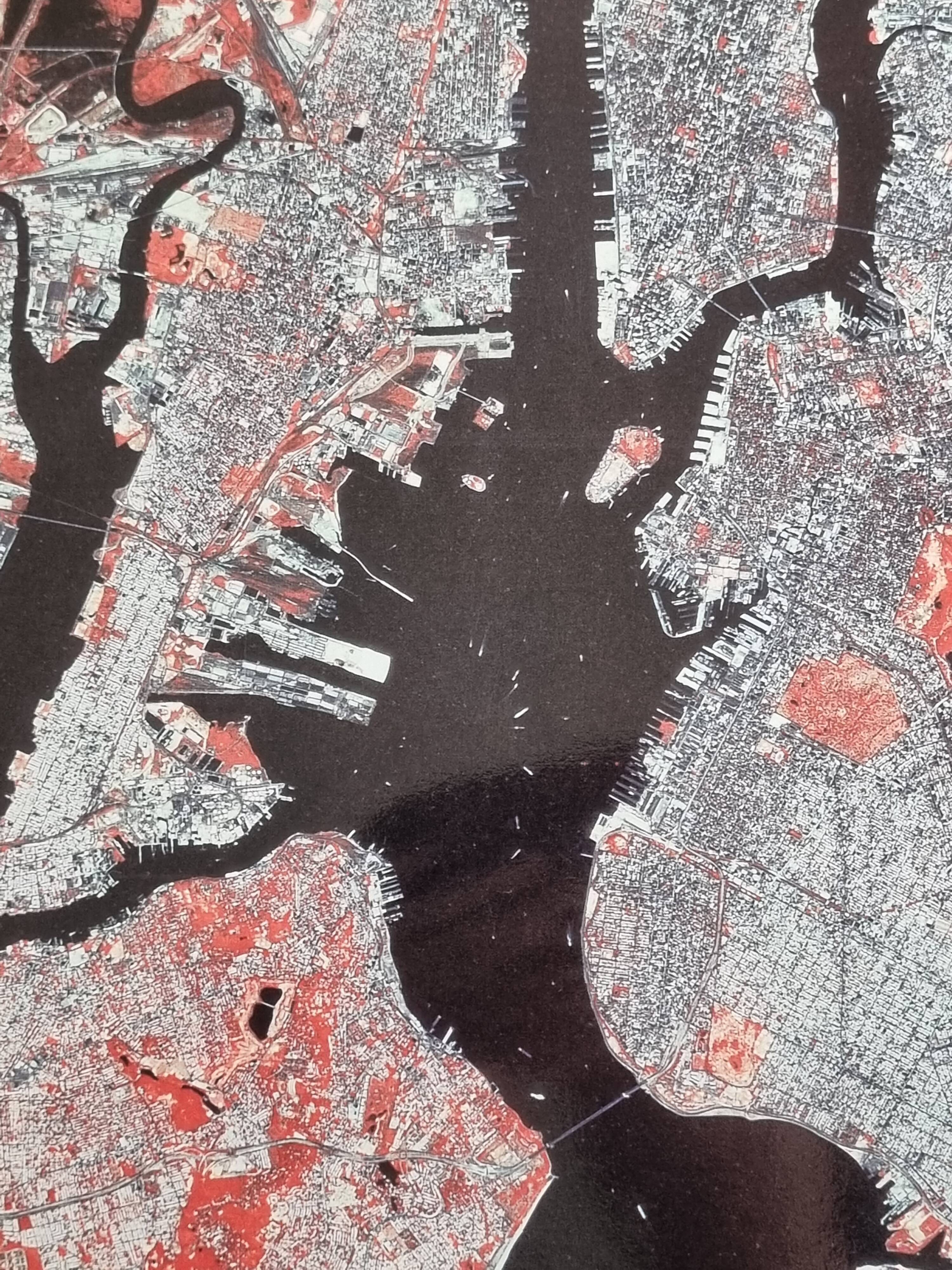 New York Satellite Photographic Poster, CNES 1986, 50 x 60 cm, Publisher Spot Image