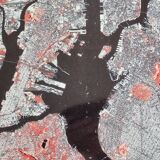 New York Satellite Photographic Poster, CNES 1986, 50 x 60 cm, Publisher Spot Image