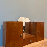 Antique wall-mounted toilet cabinet