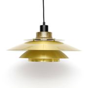 Vintage Danish Jeka lamp in brass, Denmark 1970's