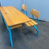 School desk school desk vintage bench