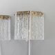 Orrefors Wall Sconces / Wall Lanterns Glass and Brass. Sweden 1960.