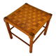 Tabouret en pin massif et corde, années 1950