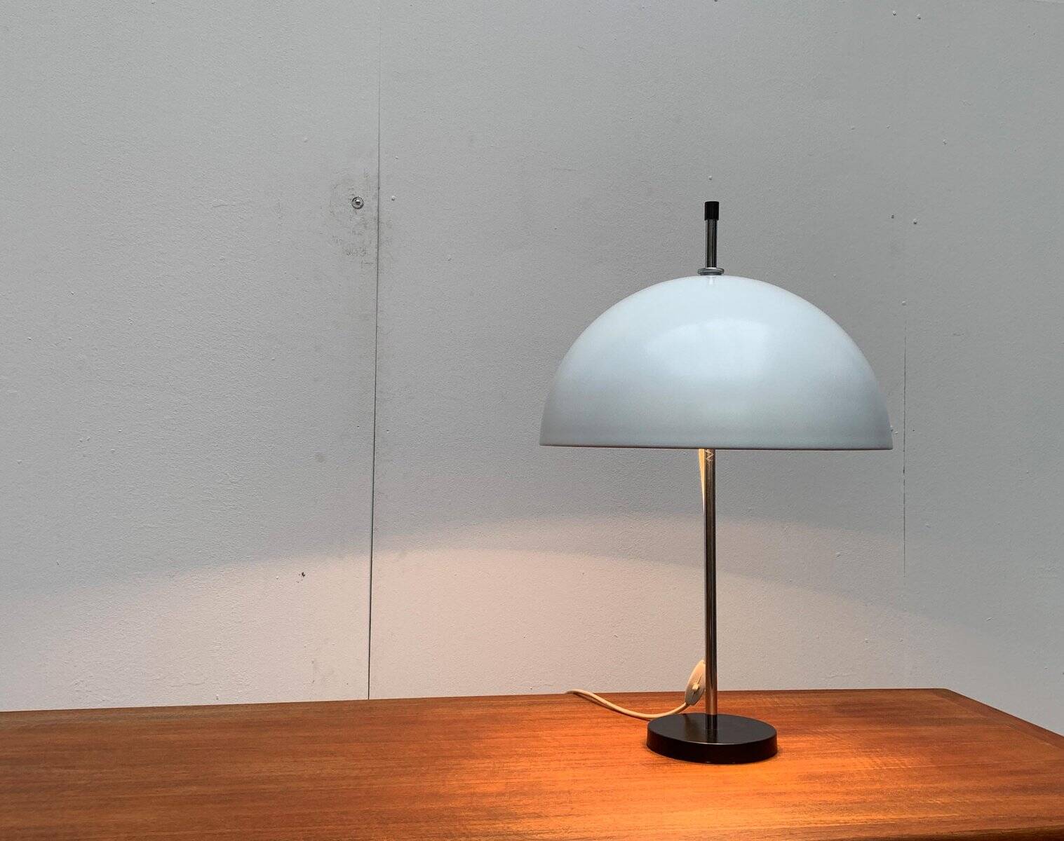 Mid-century minimalist dome table lamp
