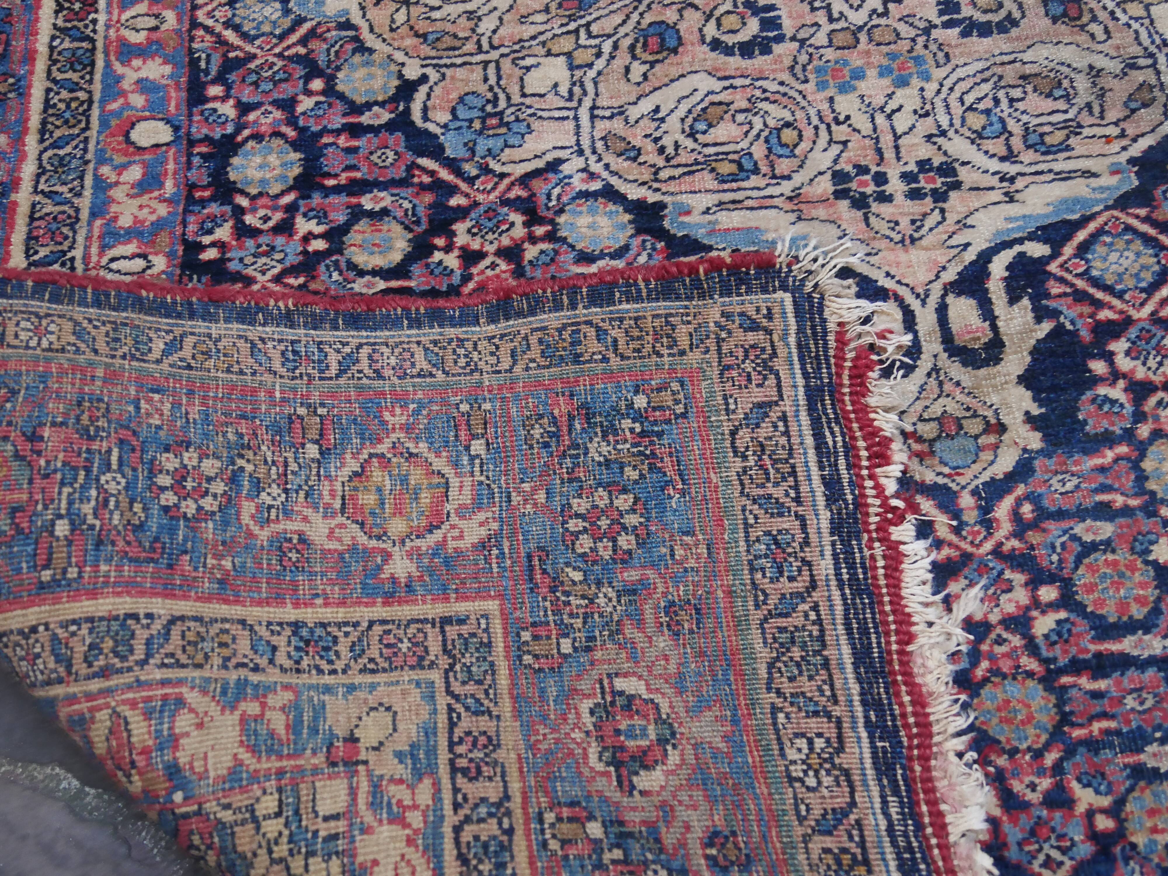 Ancien tapis persan bidjar 196 x 130 CM