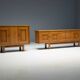 Brutalist Oak Cabinet, Belgium, 1960s