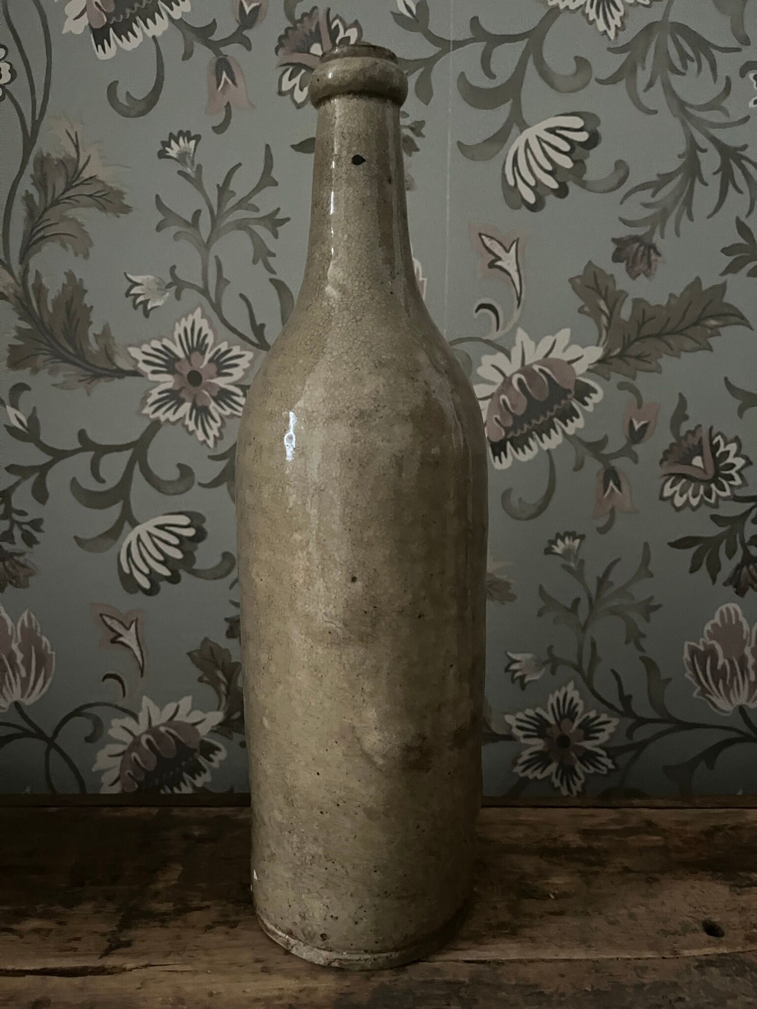 3 antique stoneware bottles