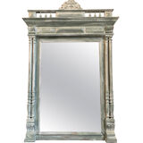 Neo-Renaissance mirror in patinated wood 19th century