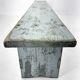 Vintage Industrial All-wood Bench, Original Paint, 1950's