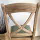 Lot de 6 chaises en bois massif assises vertes