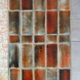 Jean Gregorieff coffee table for Roche Bobois, ceramic and brushed steel