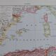 Carte géographique ancienne Algerie et Afrique du Nord Larousse