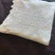White cotton bedspread, crochet bedspread