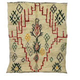 Handcrafted Moroccan Berber carpet 195 x 155 CM