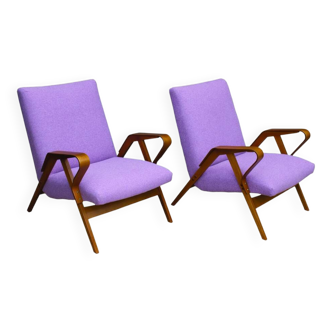 Fauteuils 24-23 en Bois Courbé par František Jirák pour Tatra, 1960s, Set de 2