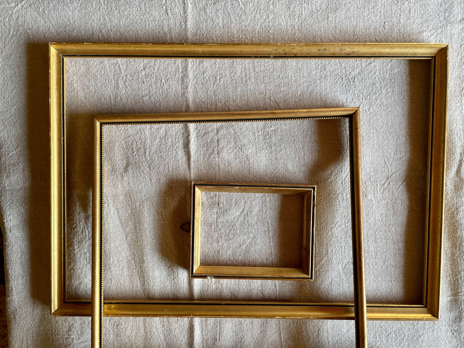Set of gilded wooden frames