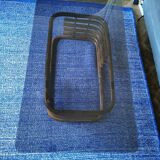 Large smoked glass bamboo coffee table from the 60s