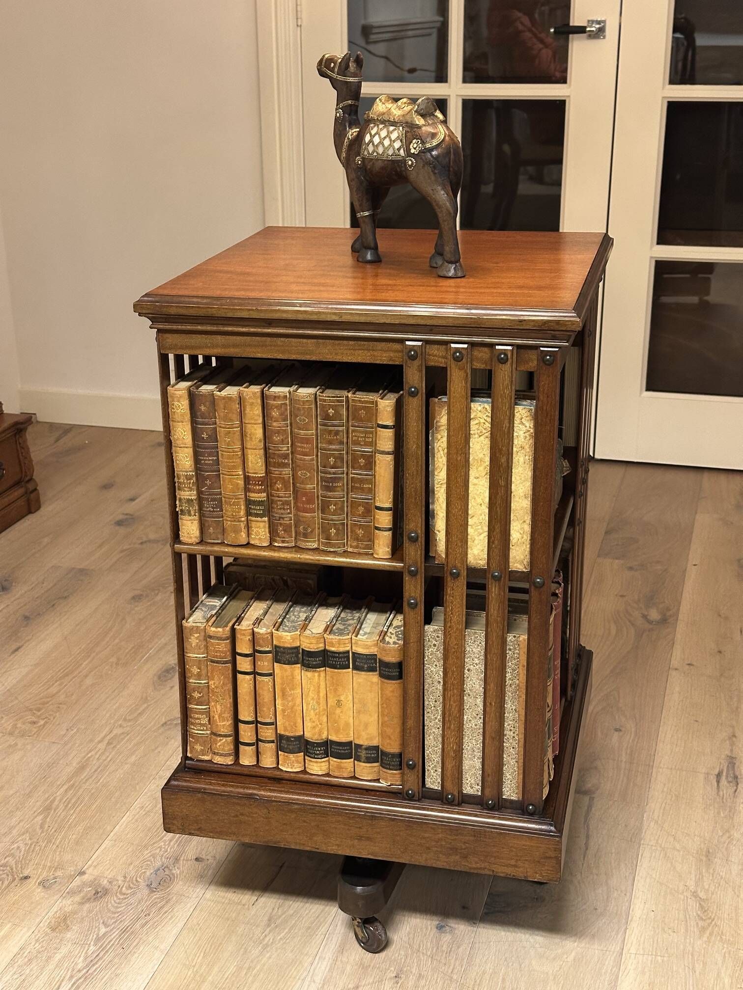 mahogany revolving bookcase