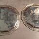 4 carved silver metal coasters