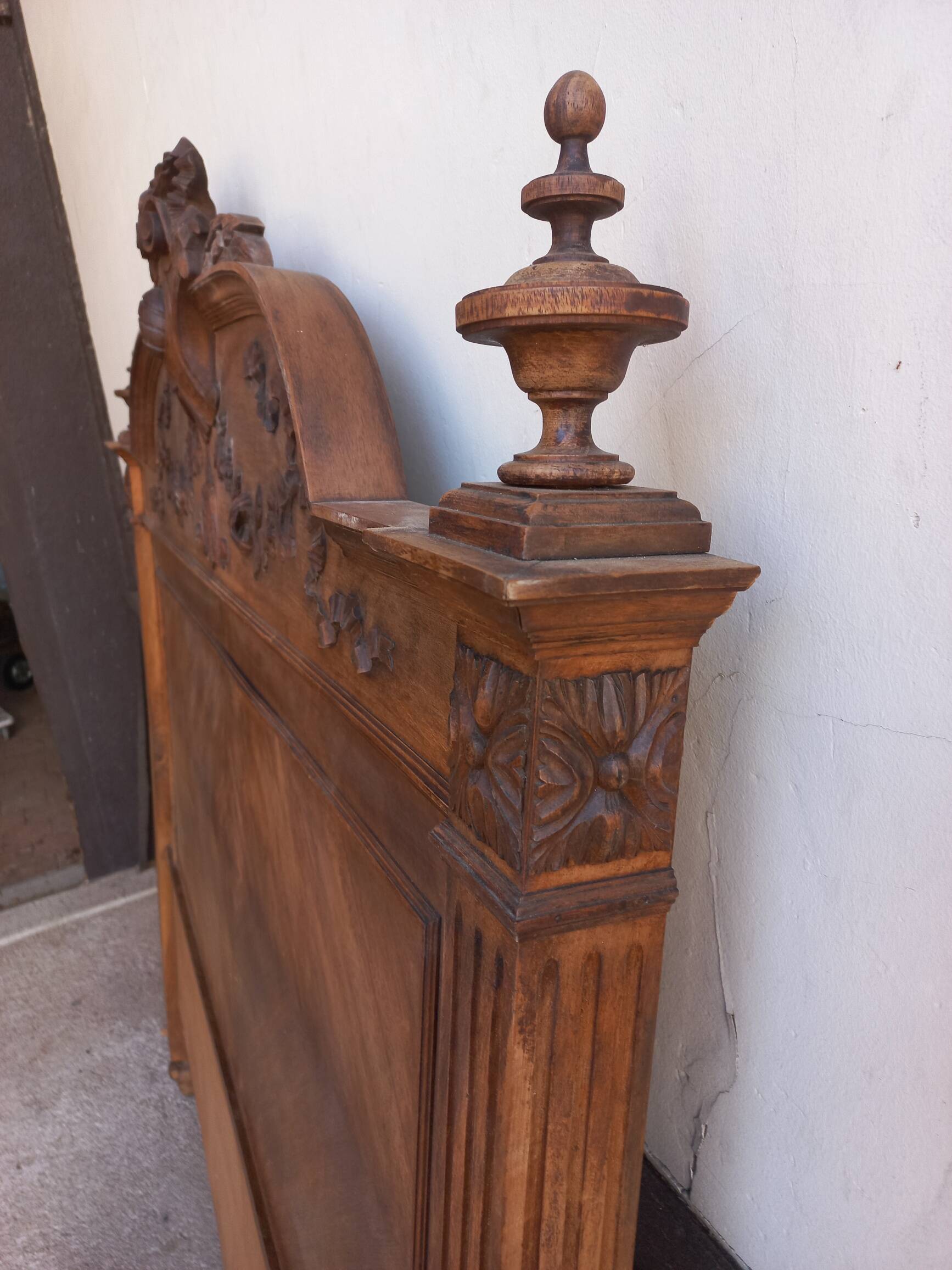 Louis XVI style wooden headboard