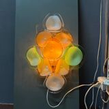 Appliques murales en verre de Murano, lot de 2, années 1970