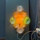 Murano Glass Disc Sconces Set of 2 1970’s
