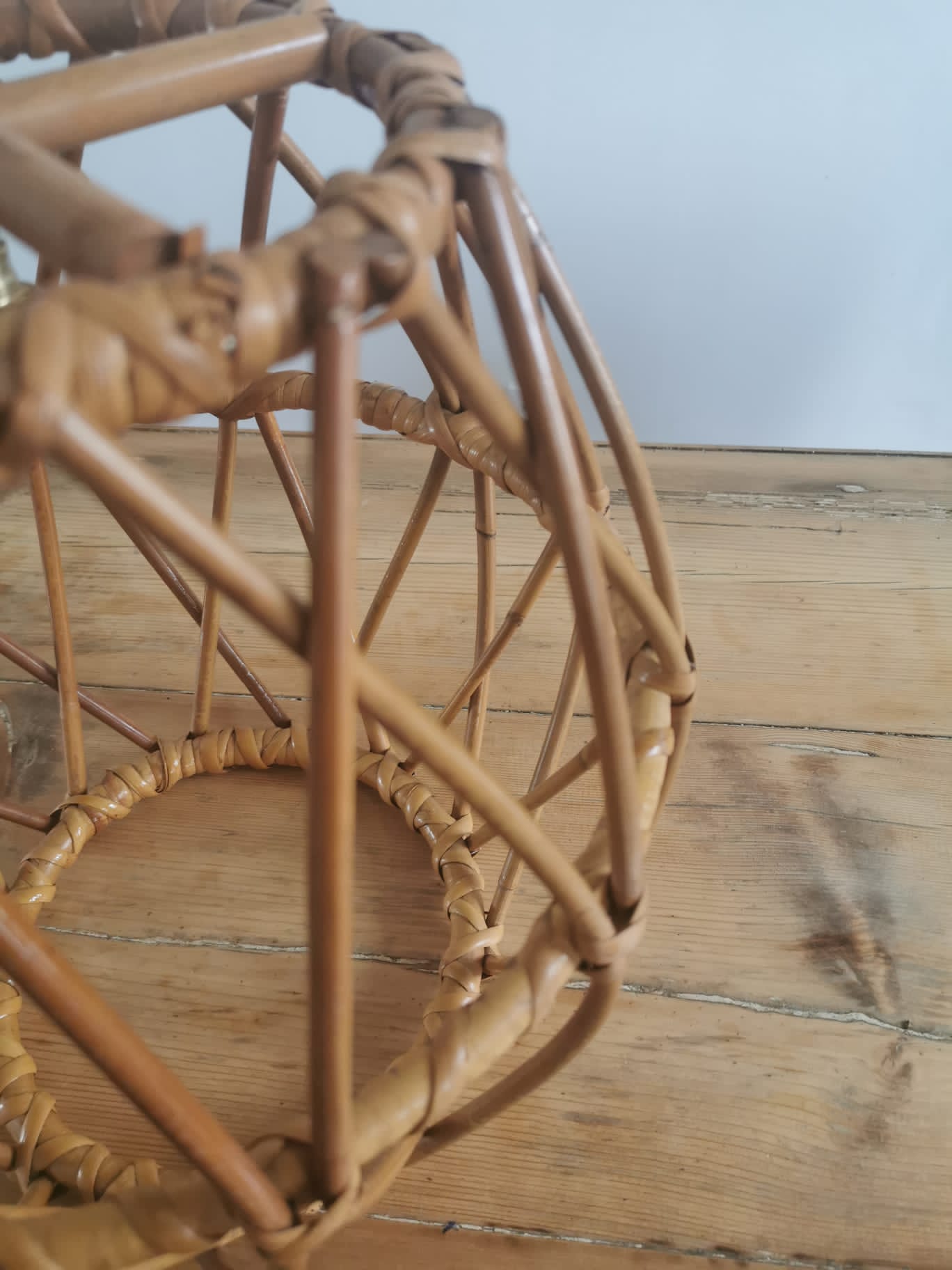 Vintage rattan pendant lamp
