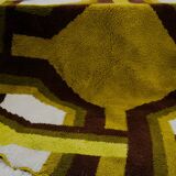 Tapis space age en laine, années 70