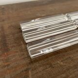 Vintage knife holders of 6, in glass