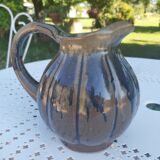 Enamelled stoneware pitcher