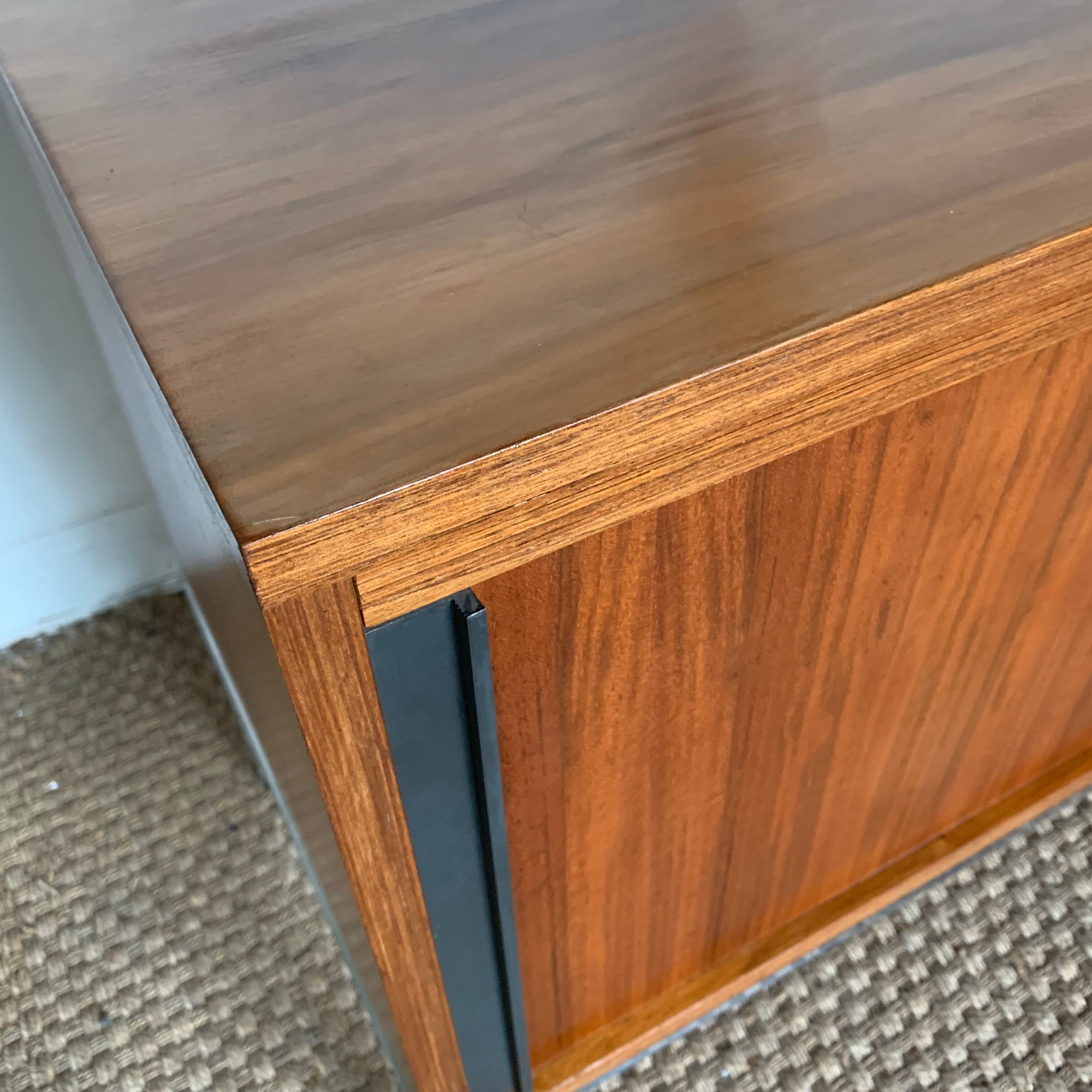 Teak sideboard, sliding doors