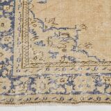 7x10 Cream & Blue Persian Rug 209x304Cm SK 22110