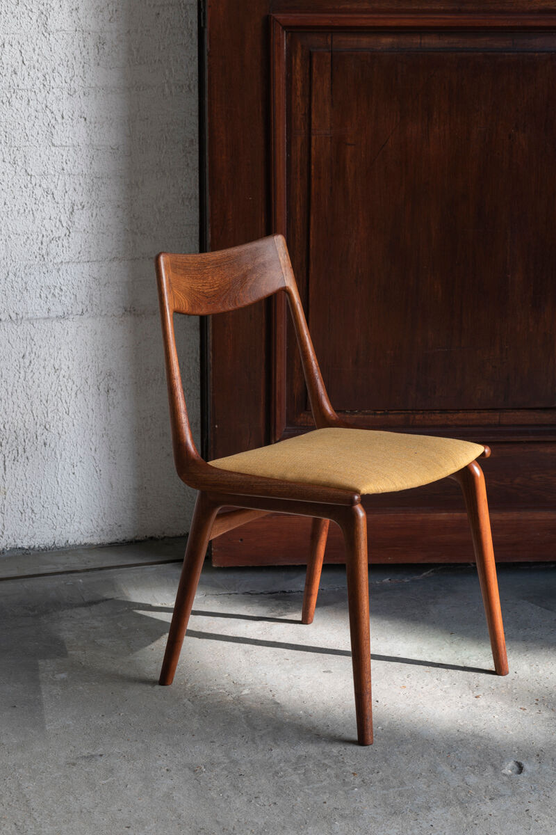 Set of 4 boomerang dining chairs by Alfred Christensen, Denmark 1960