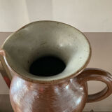 Vase cruche vintage en grès signé