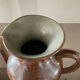 Vintage stoneware jug vase signed