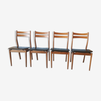 Lot de 4 chaises design scandinave