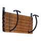 Iron and rattan coat rack 1950