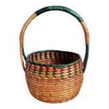 Children's woven straw basket