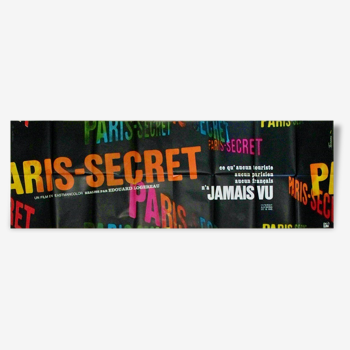 Vintage "Paris secret" 1965 movie poster