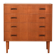 1960s Scandinavian teak chest of drawers